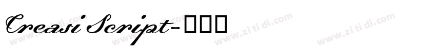 Creasi Script字体转换